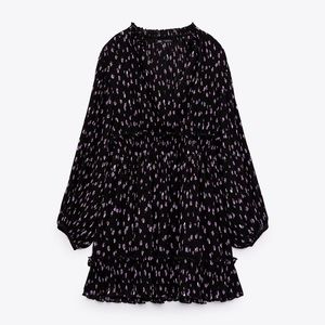 Zara printed short dress